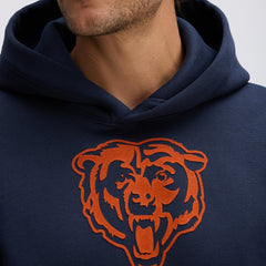 Chicago Bears IconicFleece Flocked Hoodie - Navy online