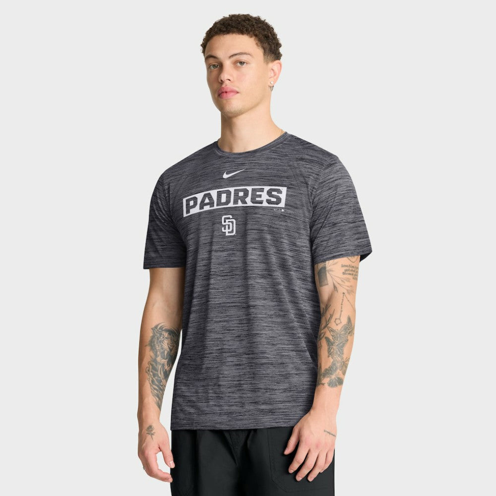 San Diego Padres Velocity Dri-FIT T-Shirt - Black | Nike