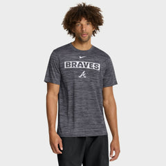 Atlanta Braves Velocity Dri-FIT T-Shirt - Black | Nike