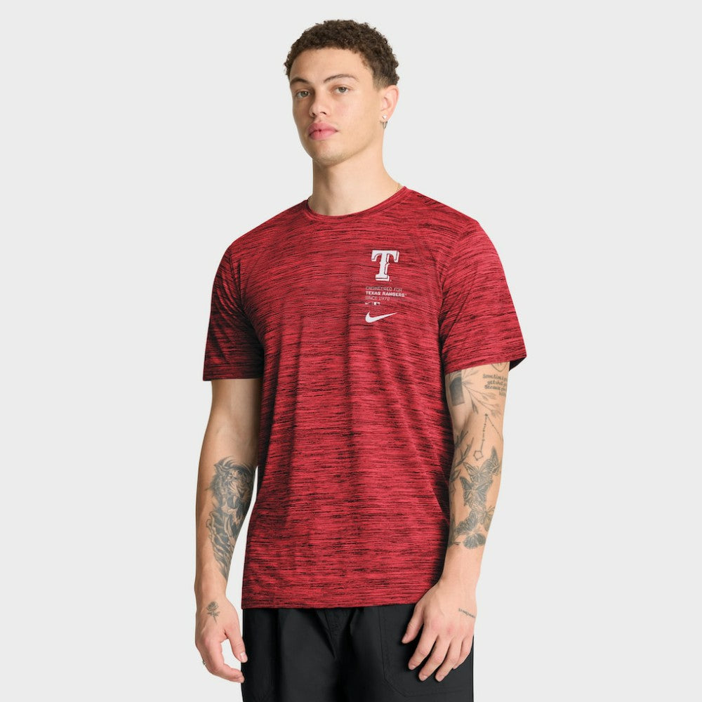 Texas Rangers Velocity Dri-FIT T-Shirt - Red | Nike