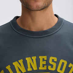 Minnesota Vikings IconicFleece Short Sleeve Sweatshirt - Charcoal cheap