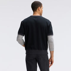 Detroit Lions IconicFleece Short Sleeve Sweatshirt - Black outlet