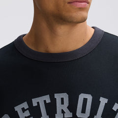 Detroit Lions IconicFleece Short Sleeve Sweatshirt - Black outlet