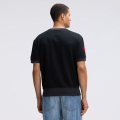 Kansas City Chiefs IconicFleece Short Sleeve Sweatshirt - Black online
