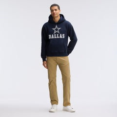 Dallas Cowboys IconicFleece Flocked Hoodie - Navy on sale