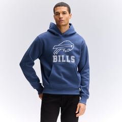 Buffalo Bills IconicFleece Flocked Hoodie - Royal on sale