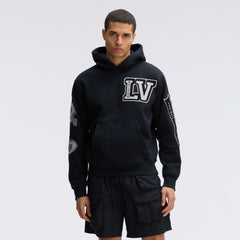 Las Vegas Raiders IconicFleece Letterman Hoodie - Black for sale