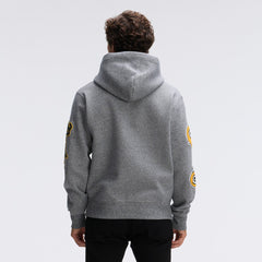 Green Bay Packers IconicFleece Letterman Hoodie - Athletic Heather Gray cheap
