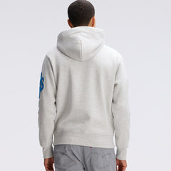 Detroit Lions IconicFleece Letterman Hoodie - Heather Gray for sale