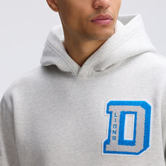 Detroit Lions IconicFleece Letterman Hoodie - Heather Gray for sale