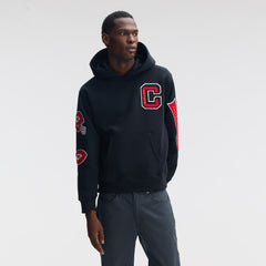 Kansas City Chiefs IconicFleece Letterman Hoodie - Black for sale