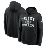 New York Jets The City Never Sleeps Club Fleece Hoodie - Black | Nike sale