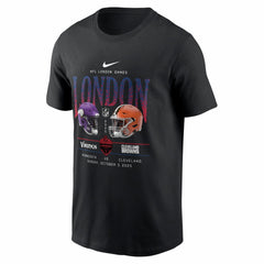 Minnesota Vikings vs. Cleveland Browns International Games London 2025 T-Shirt - Black | Nike sale