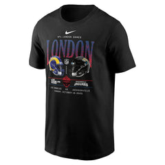 Los Angeles Rams vs. Jacksonville Jaguars International Games London 2025 T-Shirt - Black | Nike for sale