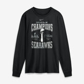 Seattle Seahawks Super Bowl LX Champions Locker Room Trophy Collection Long Sleeve T-Shirt - Black | Nike on sale
