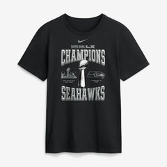 Seattle Seahawks Super Bowl LX Champions Locker Room Trophy Collection Replica Tall T-Shirt - Black | Nike sale