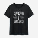 Seattle Seahawks Women's Super Bowl LX Champions Locker Room Trophy Collection T-Shirt - Black | Nike for sale