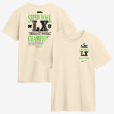 Seattle Seahawks Super Bowl LX Champions Long Ball T-Shirt - Natural | Nike for sale
