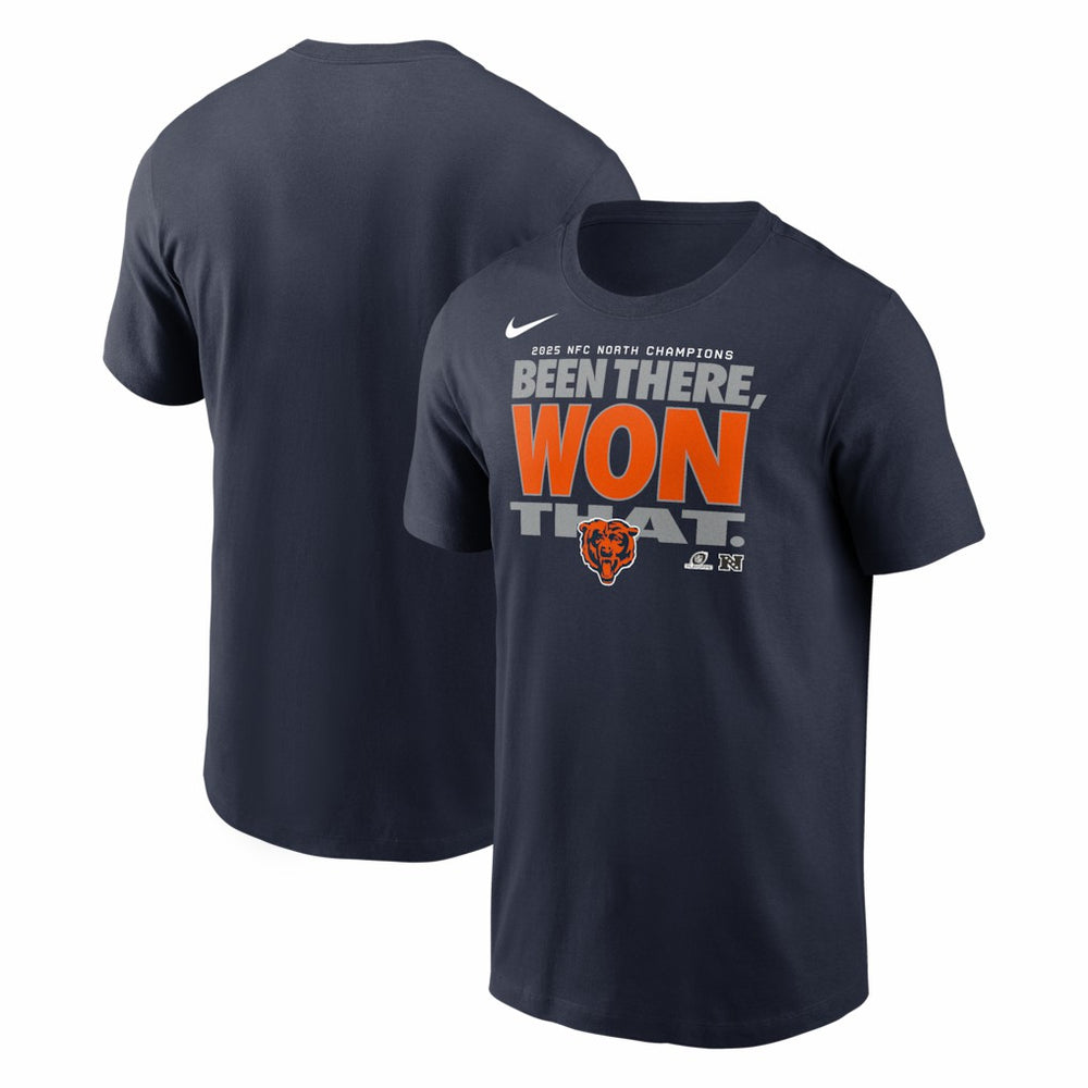 Chicago Bears 2025 NFC North Division Champions Locker Room Trophy Collection T-Shirt - Navy | Nike cheap