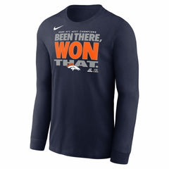 Denver Broncos 2025 AFC West Division Champions Locker Room Trophy Collection Long Sleeve T-Shirt - Navy | Nike outlet
