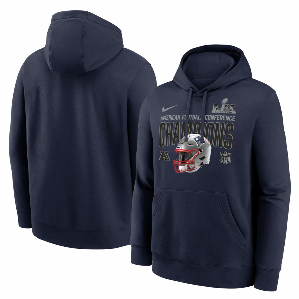 New England Patriots 2025 AFC Champions Glory Shield Hoodie - Navy | Nike sale
