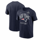 New England Patriots Super Bowl LX Clear Sign T-Shirt - Navy | Nike online
