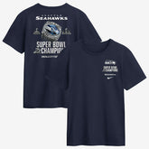 Seattle Seahawks Two-Time Super Bowl Champions Downtown Ring Club T-Shirt - College Navy | Nike online