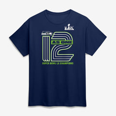 Seattle Seahawks Super Bowl LX Champions Hometown On Top T-Shirt - College Navy outlet