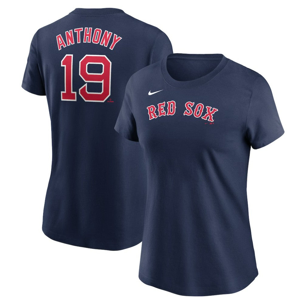 Roman Anthony Boston Red Sox Women's Cooperstown Collection Fuse Name & Number T-Shirt - Navy | Nike