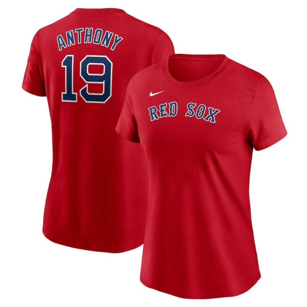 Roman Anthony Boston Red Sox Women's Cooperstown Collection Fuse Name & Number T-Shirt - Red | Nike