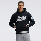 Detroit Lions IconicFleece Tipped Hoodie - Black cheap