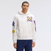 Minnesota Vikings IconicFleece Letterman Hoodie - Oatmeal cheap