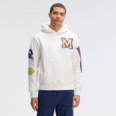 Minnesota Vikings IconicFleece Letterman Hoodie - Oatmeal cheap