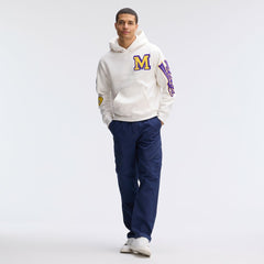 Minnesota Vikings IconicFleece Letterman Hoodie - Oatmeal cheap