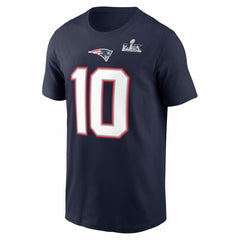 Drake Maye New England Patriots Super Bowl LX Patch Name & Number T-Shirt - Navy | Nike cheap