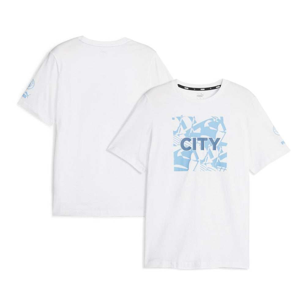 Manchester City FtblCore Graphic T-Shirt - White | Puma discount