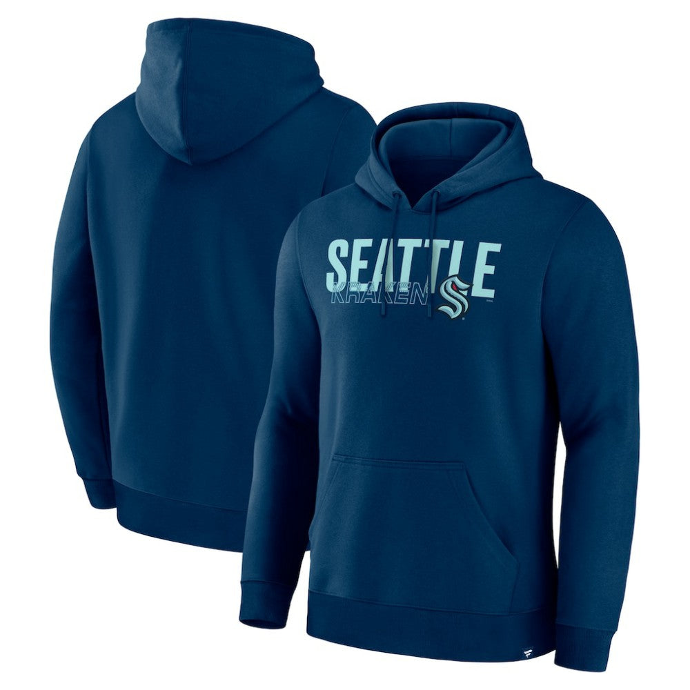 Seattle Kraken Fanatics Net Minder Legacy Hoodie Deep Sea Blue