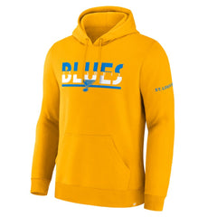 St. Louis Blues Fanatics Half Wall Legacy Hoodie Gold