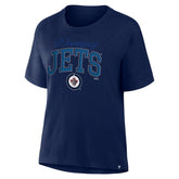 Winnipeg Jets Fanatics Women's Line Change Legacy T-Shirt Navy