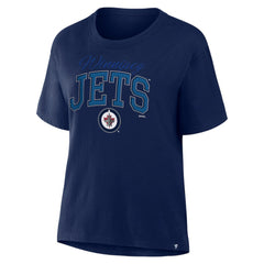Winnipeg Jets Fanatics Women's Line Change Legacy T-Shirt Navy