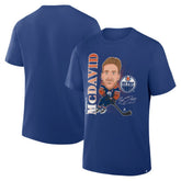 Connor McDavid Edmonton Oilers Fanatics Caricature Player T-Shirt Royal