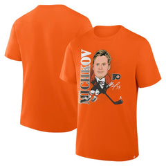 Matvei Michkov Philadelphia Flyers Fanatics Caricature Player T-Shirt Orange
