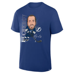 Nikita Kucherov Tampa Bay Lightning Fanatics Caricature Player T-Shirt Blue