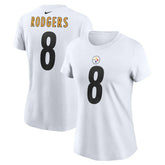 Aaron Rodgers Pittsburgh Steelers Women's Name & Number T-Shirt - White | Nike cheap