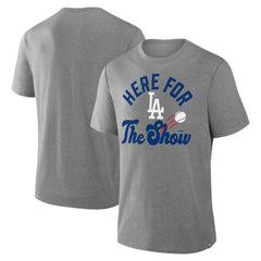 Los Angeles Dodgers Nostalgia Tri-Blend T-Shirt - Heather Gray