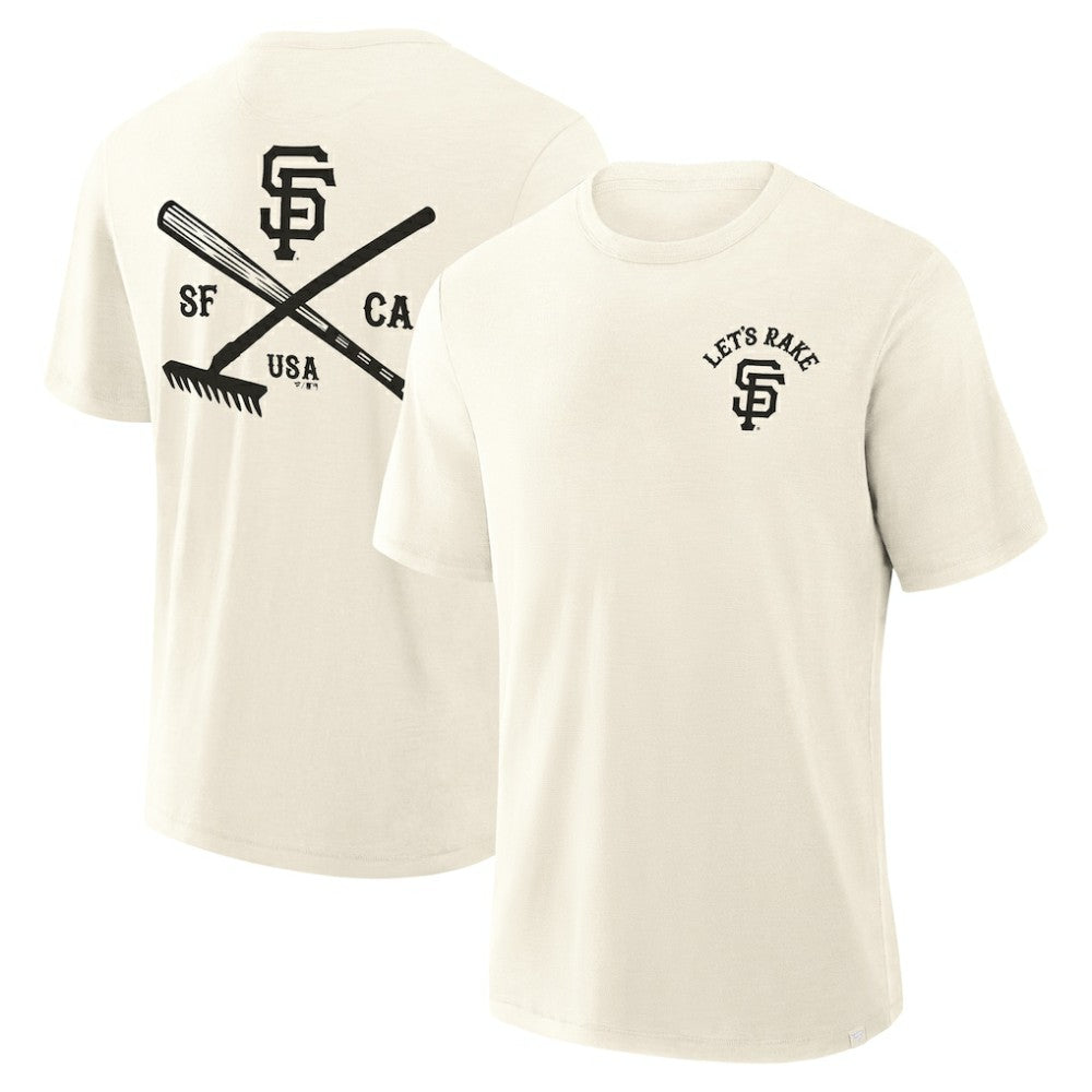 San Francisco Giants Nostalgia Stadium Slub T-Shirt - Cream