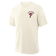 Philadelphia Phillies Nostalgia Stadium Slub T-Shirt - Cream