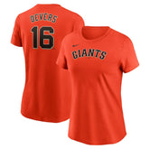 Rafael Devers San Francisco Giants Women's Name & Number T-Shirt - Orange | Nike