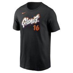 Rafael Devers San Francisco Giants 2025 City Connect Fuse Name & Number T-Shirt - Black | Nike