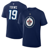 Jonathan Toews Winnipeg Jets Fanatics Authentic Stack Name & Number T-Shirt Navy